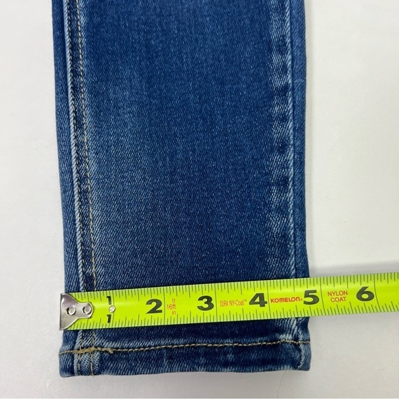 KanCan Jr Women’s Blue Jeans Sz 7/27 Distressed Pockets Stretch Button Fly - Picture 13 of 14